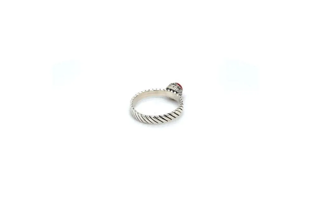 Comet Ring- Coral