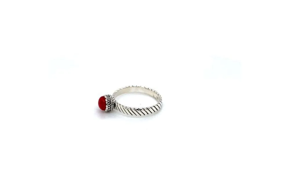 Comet Ring- Coral