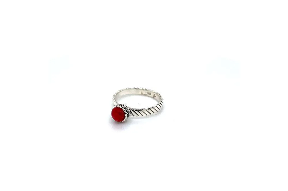 Comet Ring- Coral