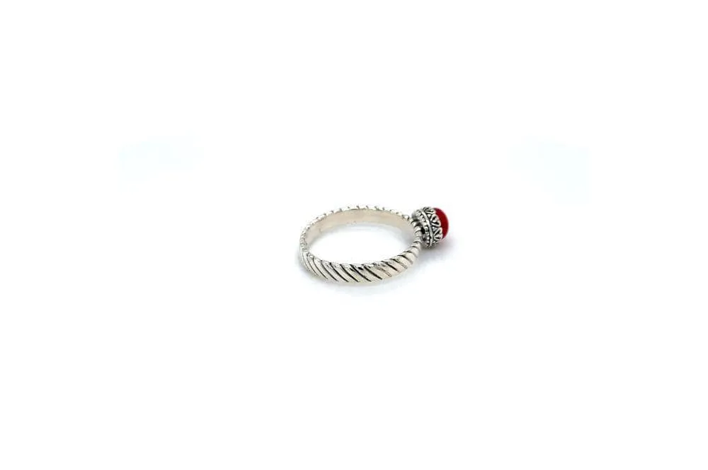 Comet Ring- Coral