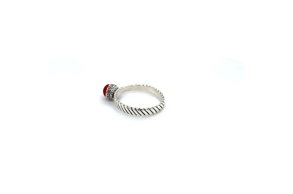 Comet Ring- Coral