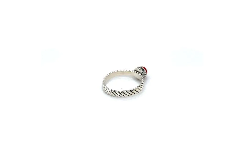 Comet Ring- Coral