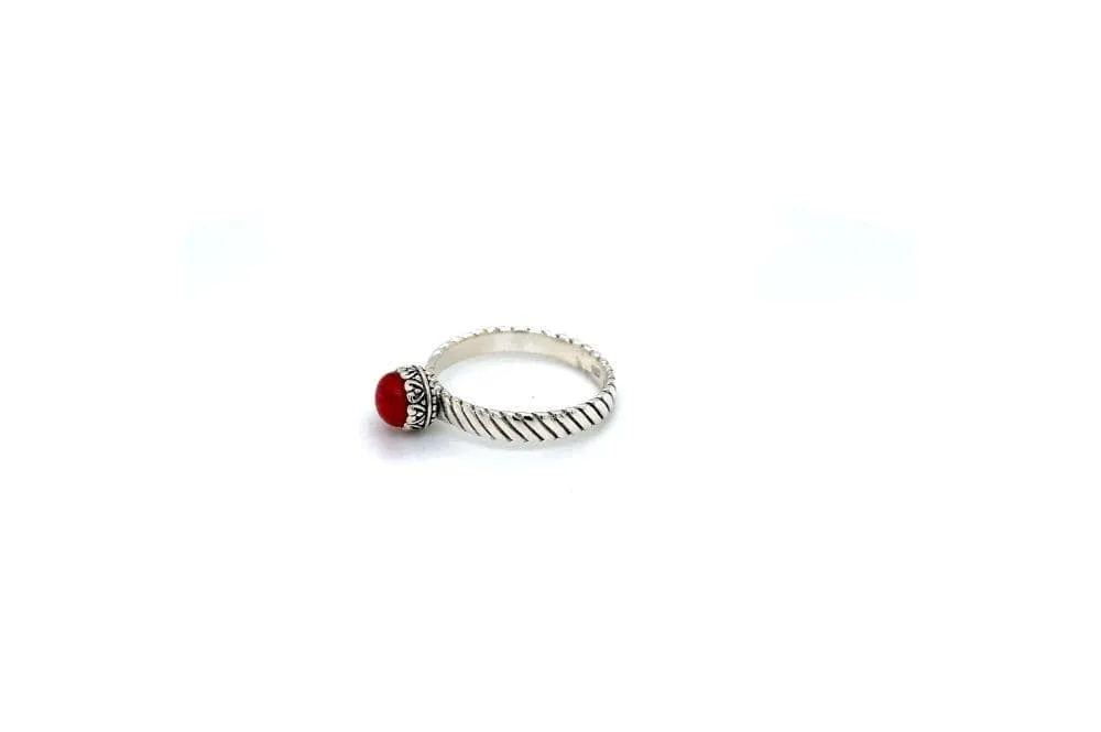 Comet Ring- Coral