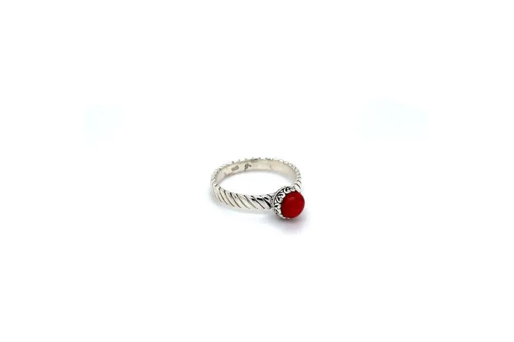 Comet Ring- Coral