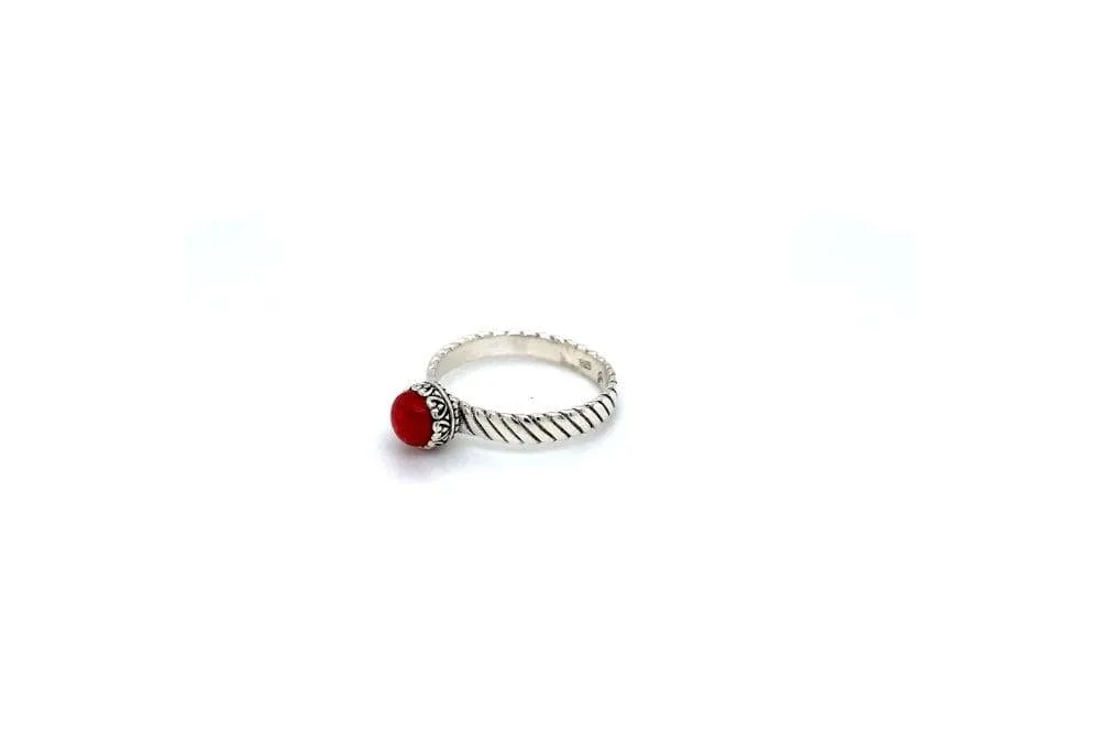 Comet Ring- Coral
