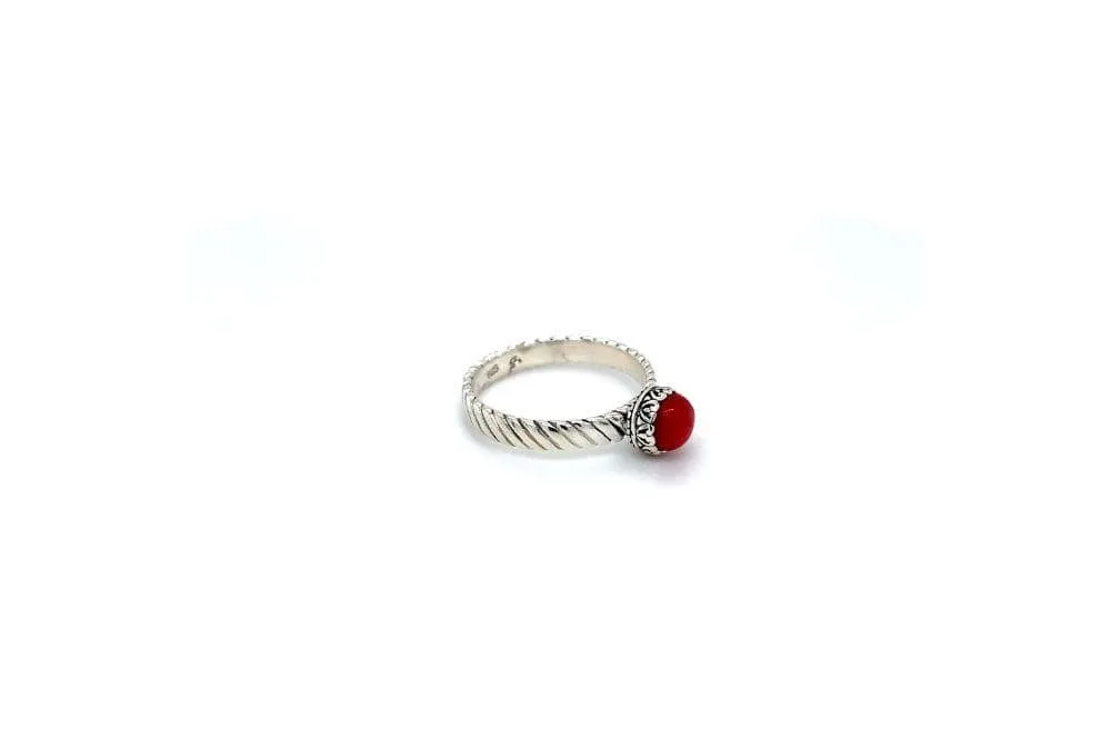 Comet Ring- Coral