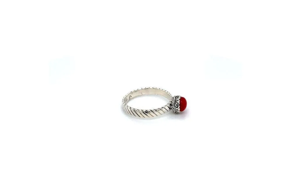 Comet Ring- Coral