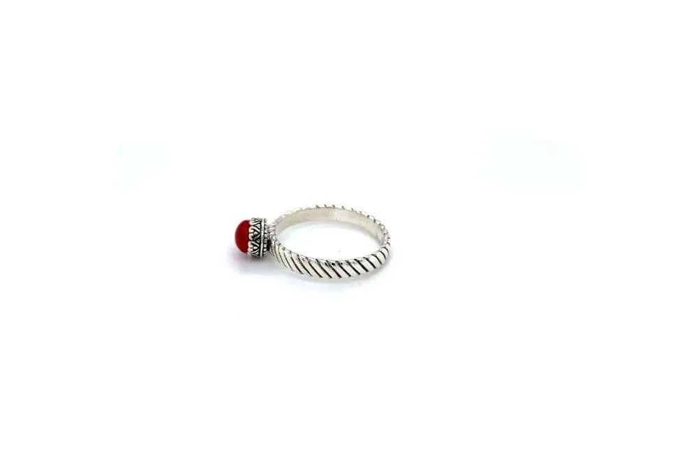 Comet Ring- Coral
