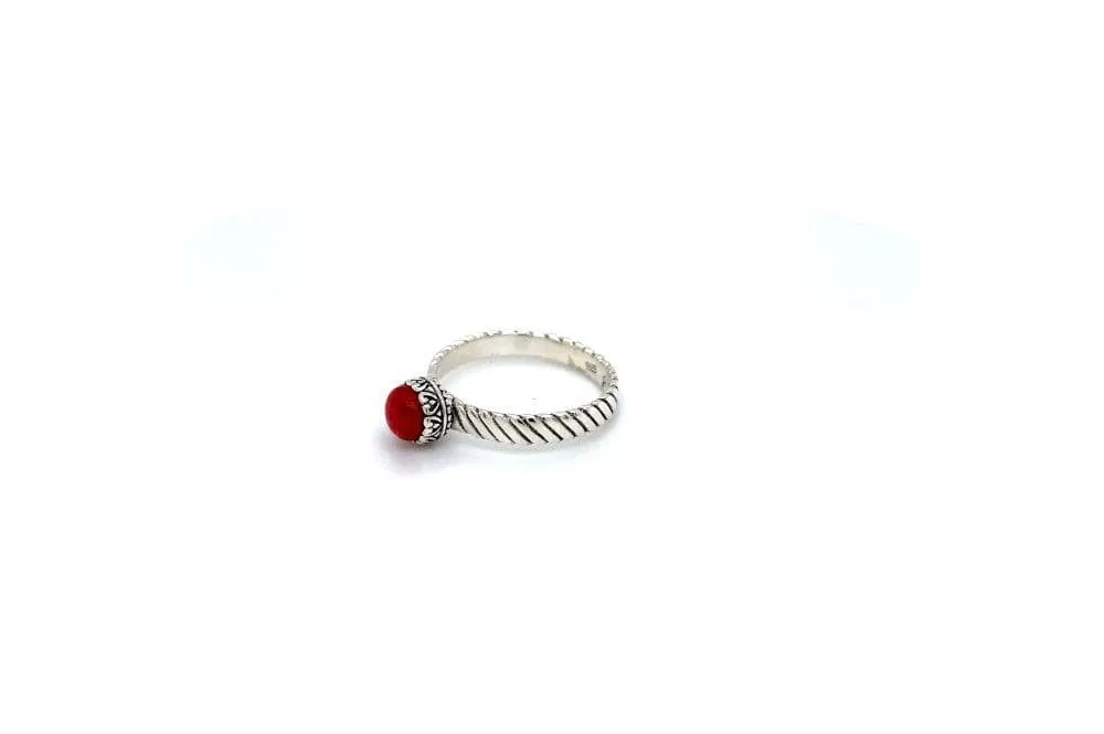 Comet Ring- Coral