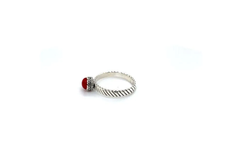 Comet Ring- Coral