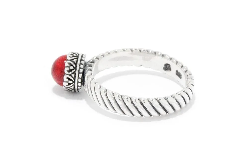 Comet Ring- Coral