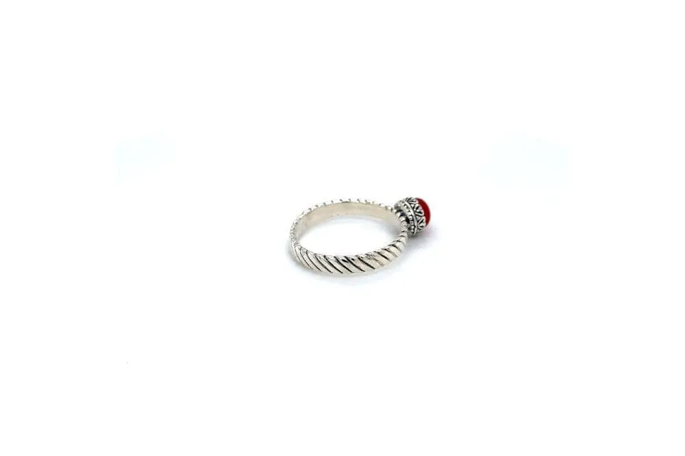 Comet Ring- Coral