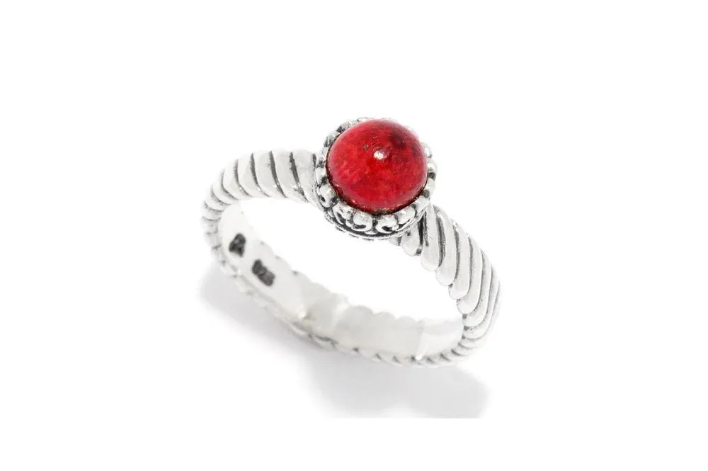 Comet Ring- Coral