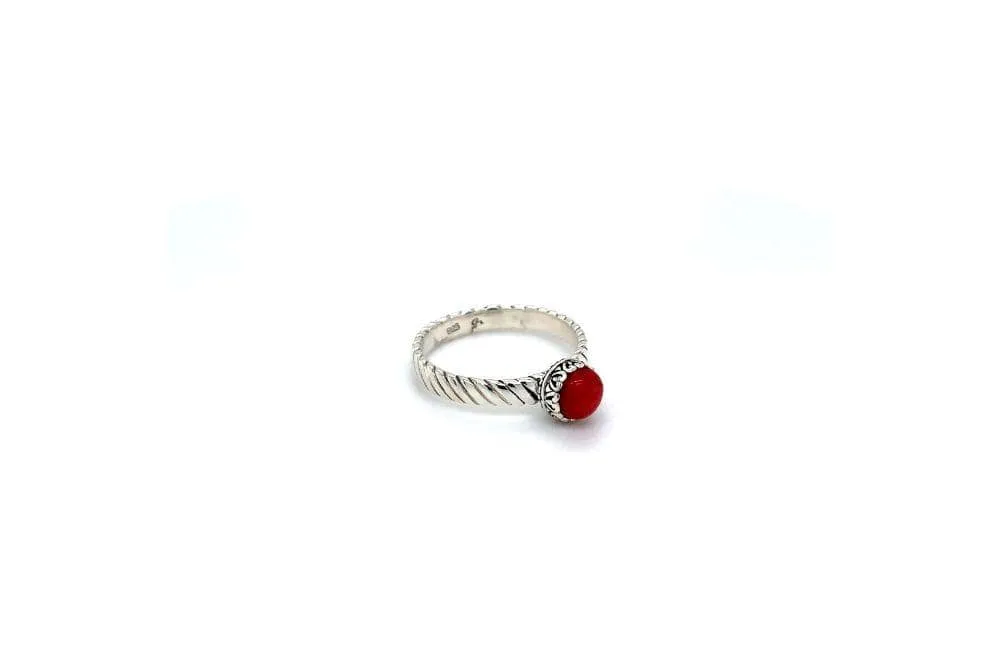 Comet Ring- Coral