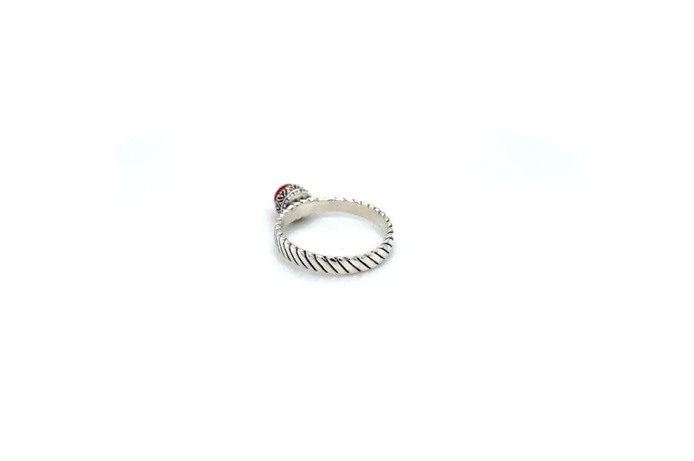 Comet Ring- Coral