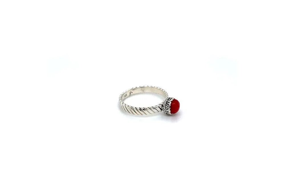 Comet Ring- Coral