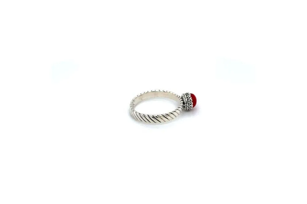 Comet Ring- Coral