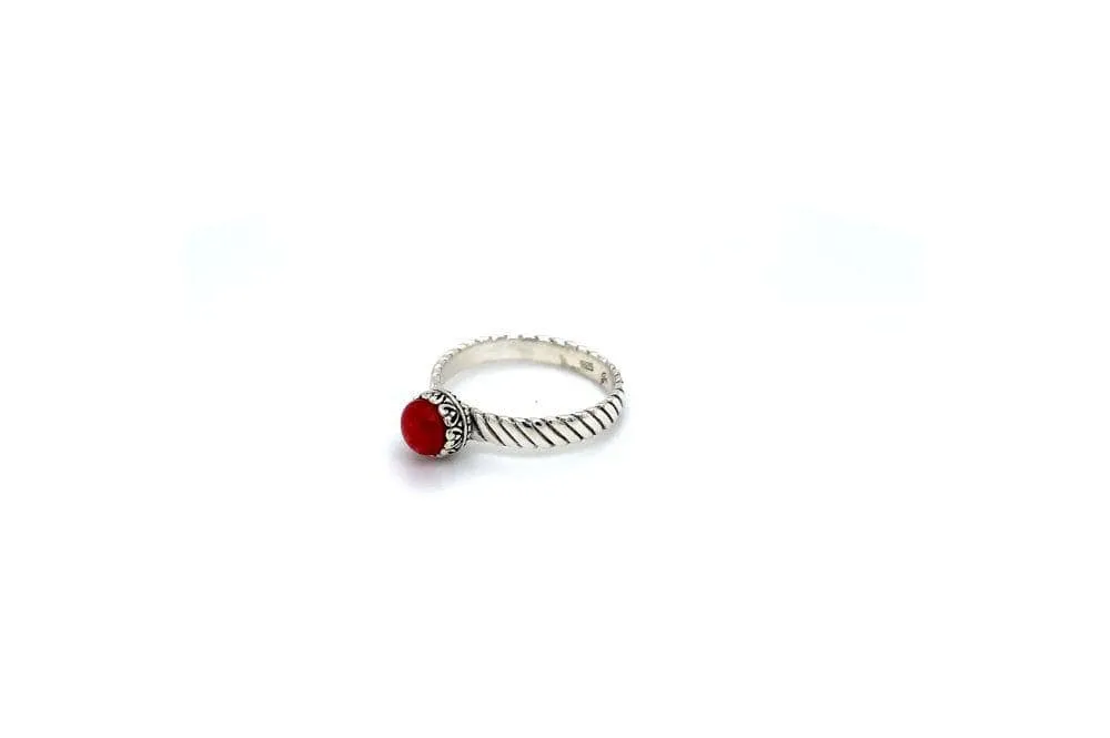 Comet Ring- Coral