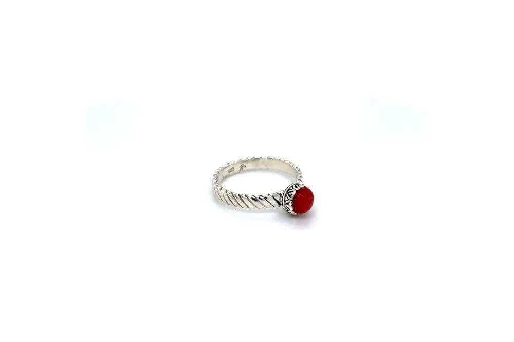 Comet Ring- Coral