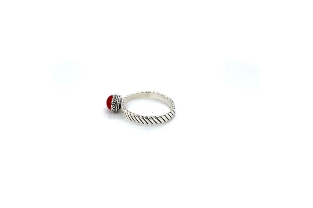 Comet Ring- Coral