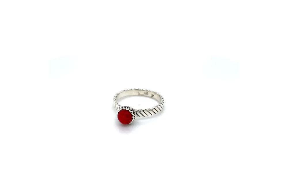 Comet Ring- Coral