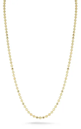 Diamond Cut Ball Chain Necklace