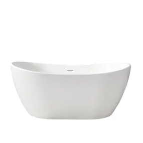 Edison 56" Resin Freestanding Tub