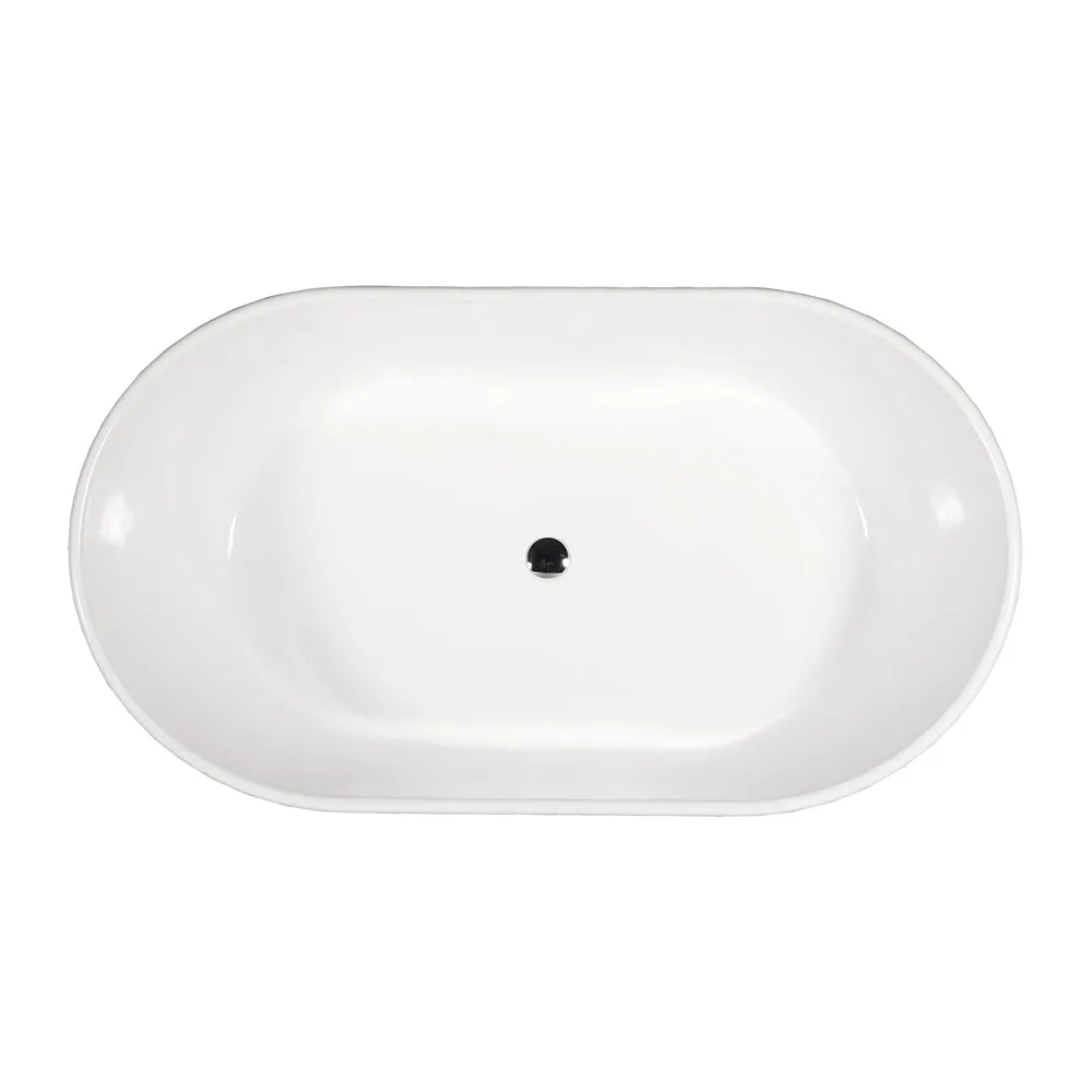 Edison 56" Resin Freestanding Tub