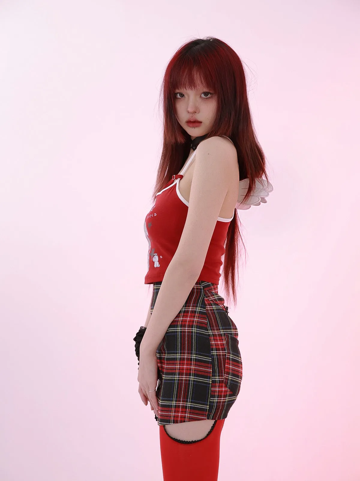 [Evil tooth] Angel besties wing crop top