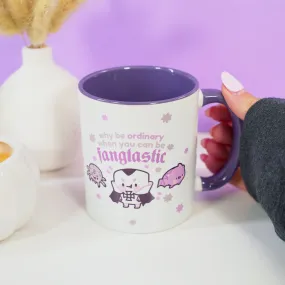 Fangtastic Halloween Coffee Mug | Vampire Marshie, Bartholomew and Fluffy | Gothic Cute Ceramic Tea Cup
