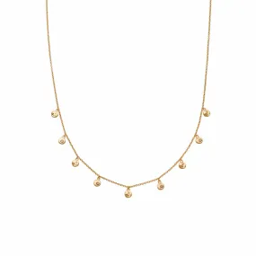 Fossil Charm Necklace 18ct Gold Plate