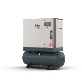 FS Curtis NxV11 - 15hp Variable Speed Air Rotary Screw Air Compressor, Tank  Mounted,  10 year Air End Warranty Available