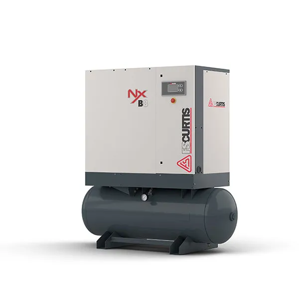 FS Curtis NxV11 - 15hp Variable Speed Air Rotary Screw Air Compressor, Tank  Mounted,  10 year Air End Warranty Available