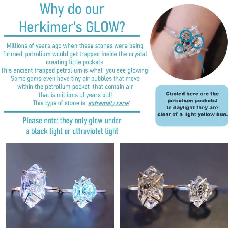 Glowing Herkimer Earrings