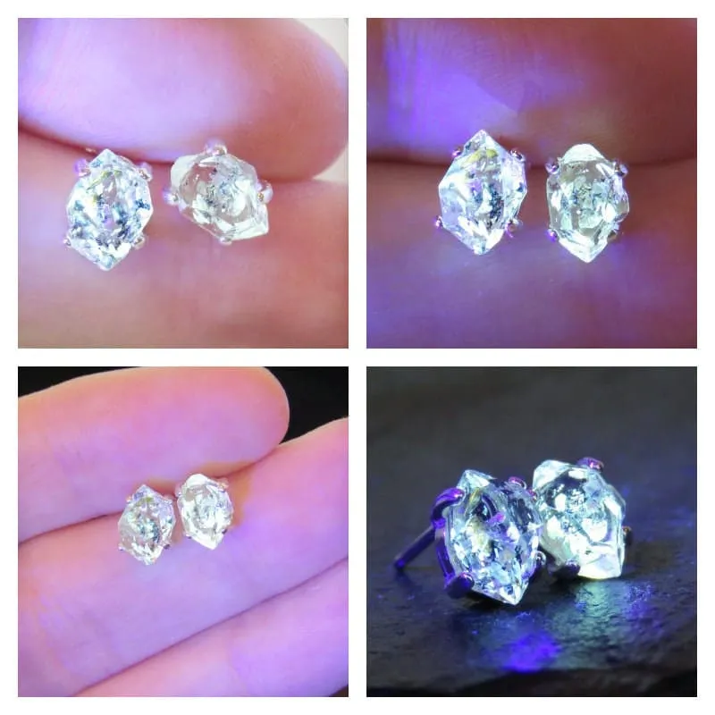 Glowing Herkimer Earrings