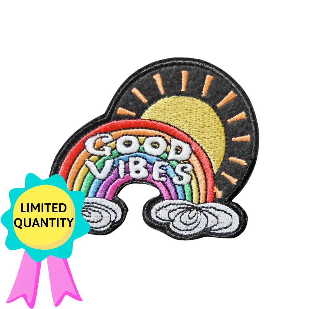 Good Vibes Rainbow Patch (FREE SHIPPING)
