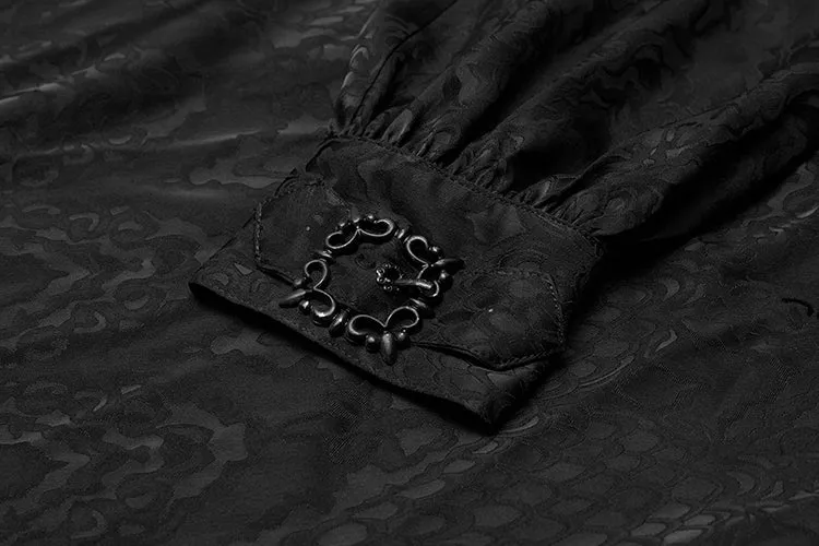 Gothic black jacquard shirt