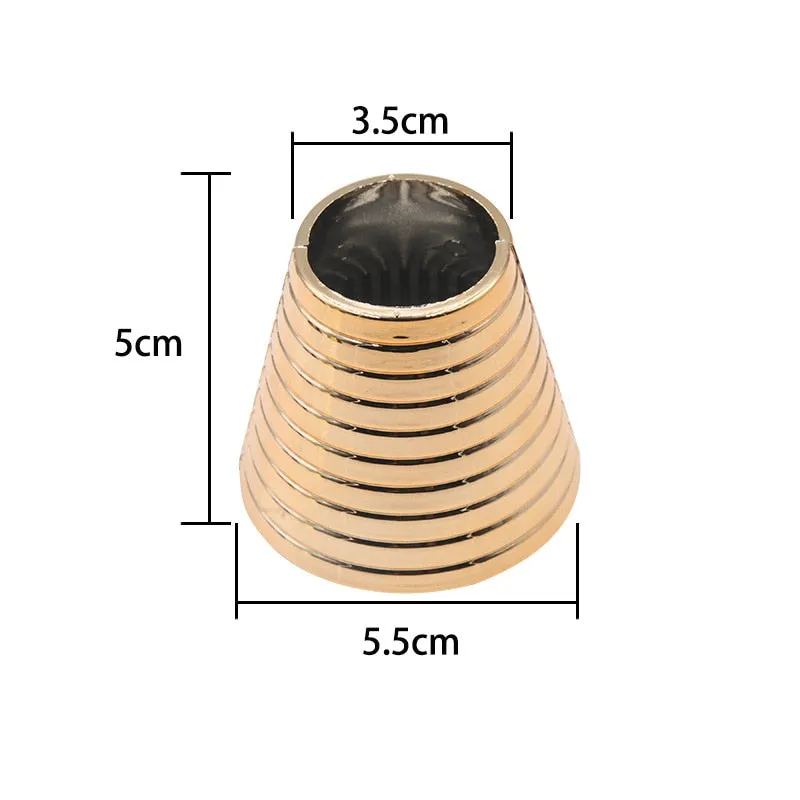 Gothic Punk Alloy Plated Hair Ring Geometric