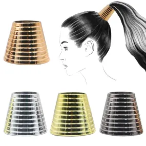 Gothic Punk Alloy Plated Hair Ring Geometric