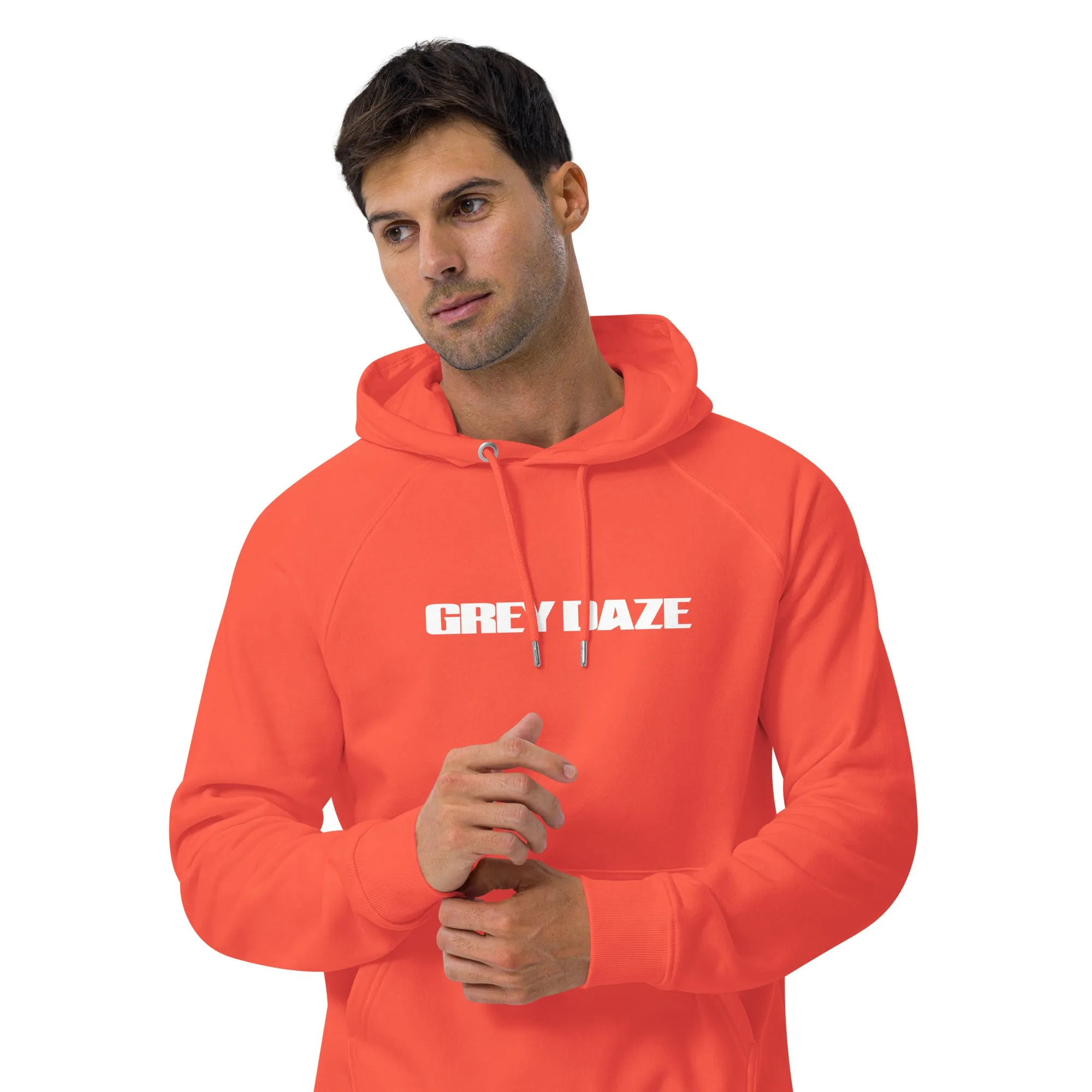 Grey Daze Logo Unisex eco raglan hoodie
