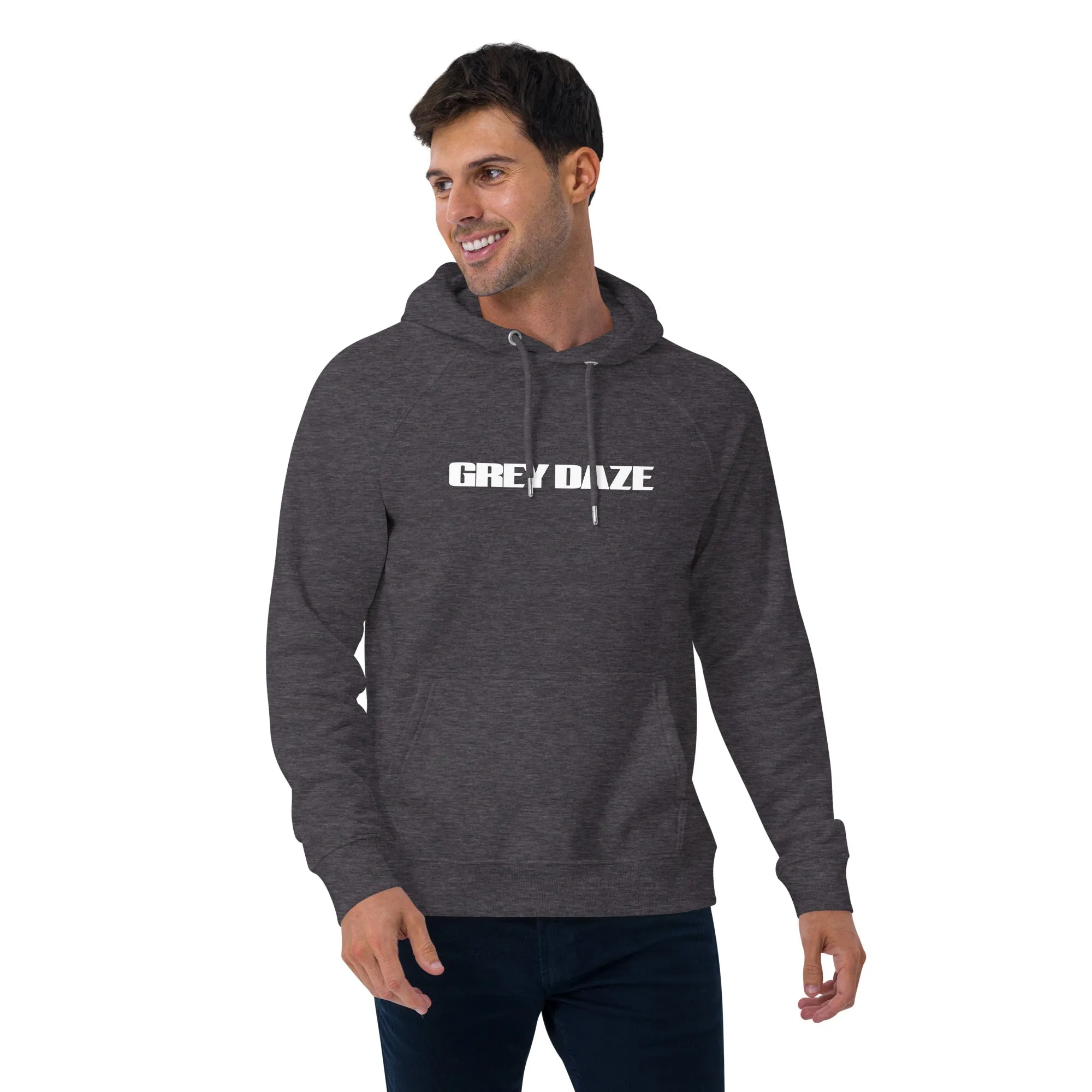 Grey Daze Logo Unisex eco raglan hoodie