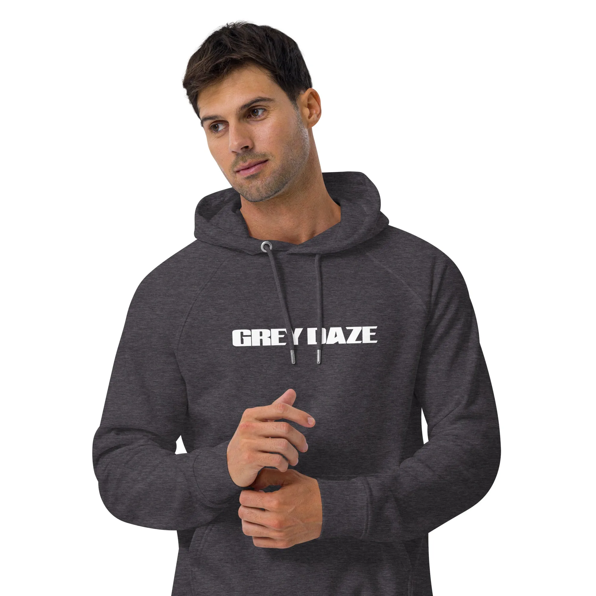 Grey Daze Logo Unisex eco raglan hoodie