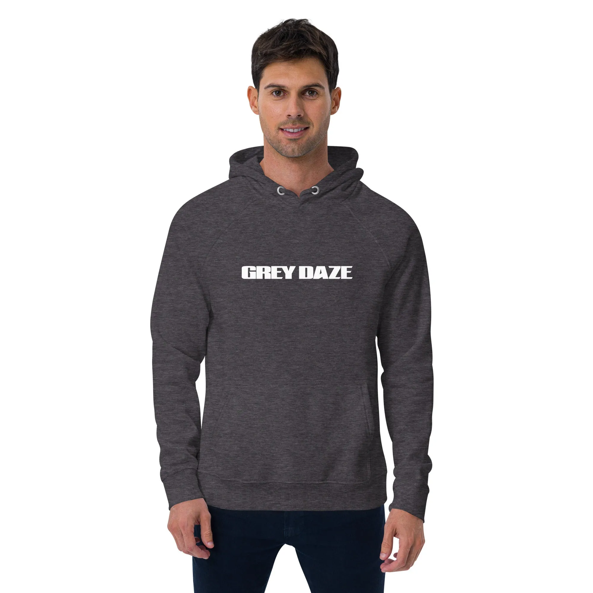 Grey Daze Logo Unisex eco raglan hoodie