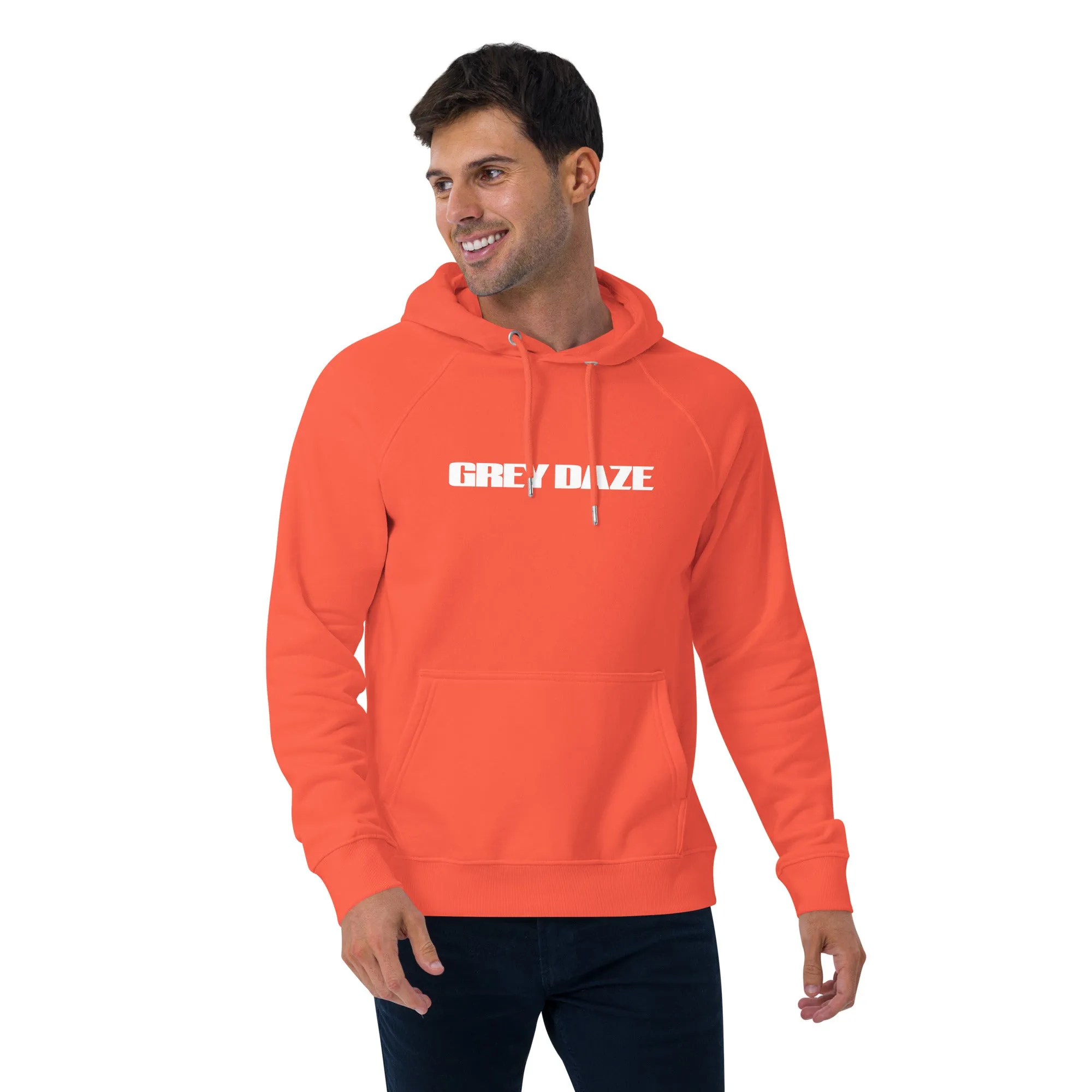 Grey Daze Logo Unisex eco raglan hoodie