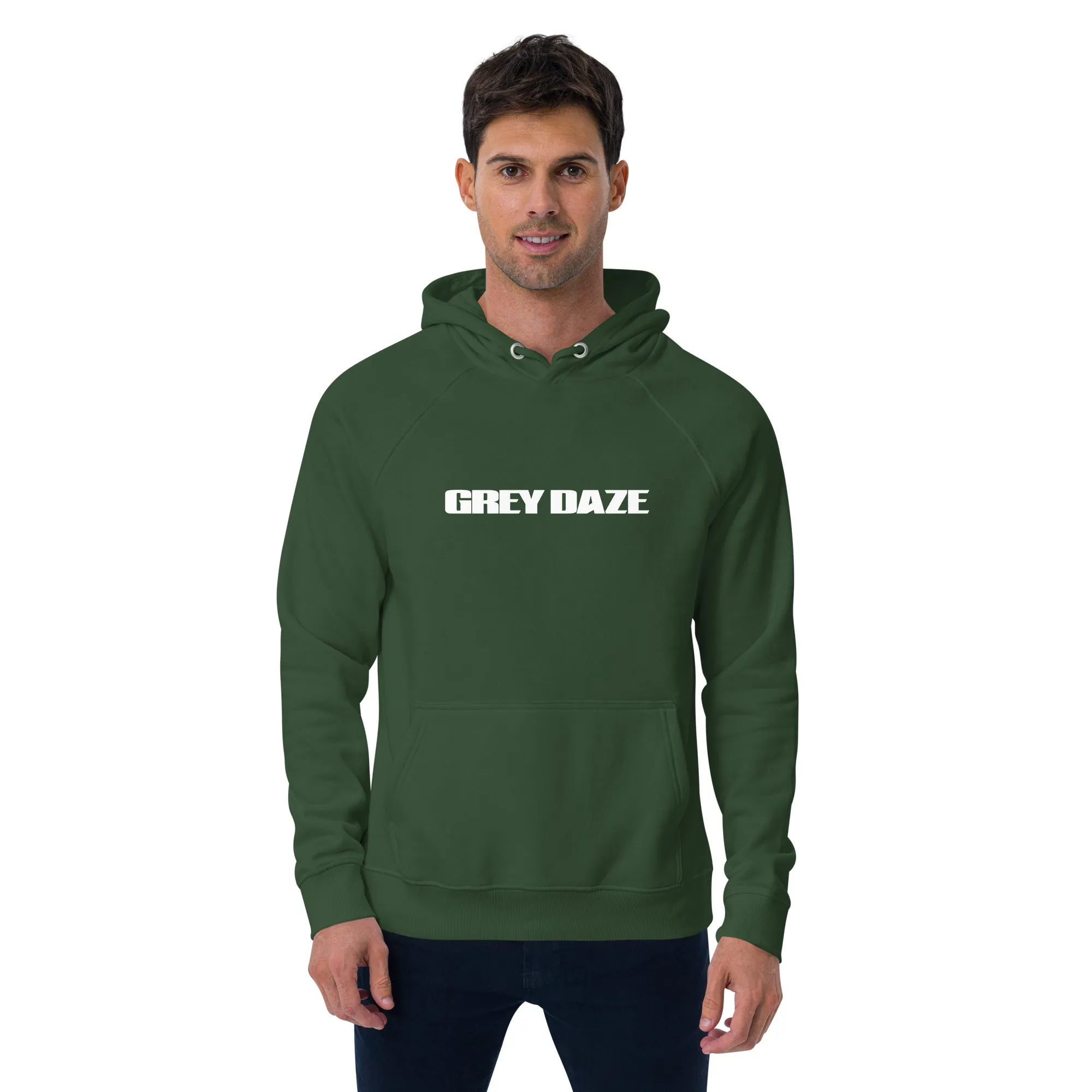 Grey Daze Logo Unisex eco raglan hoodie
