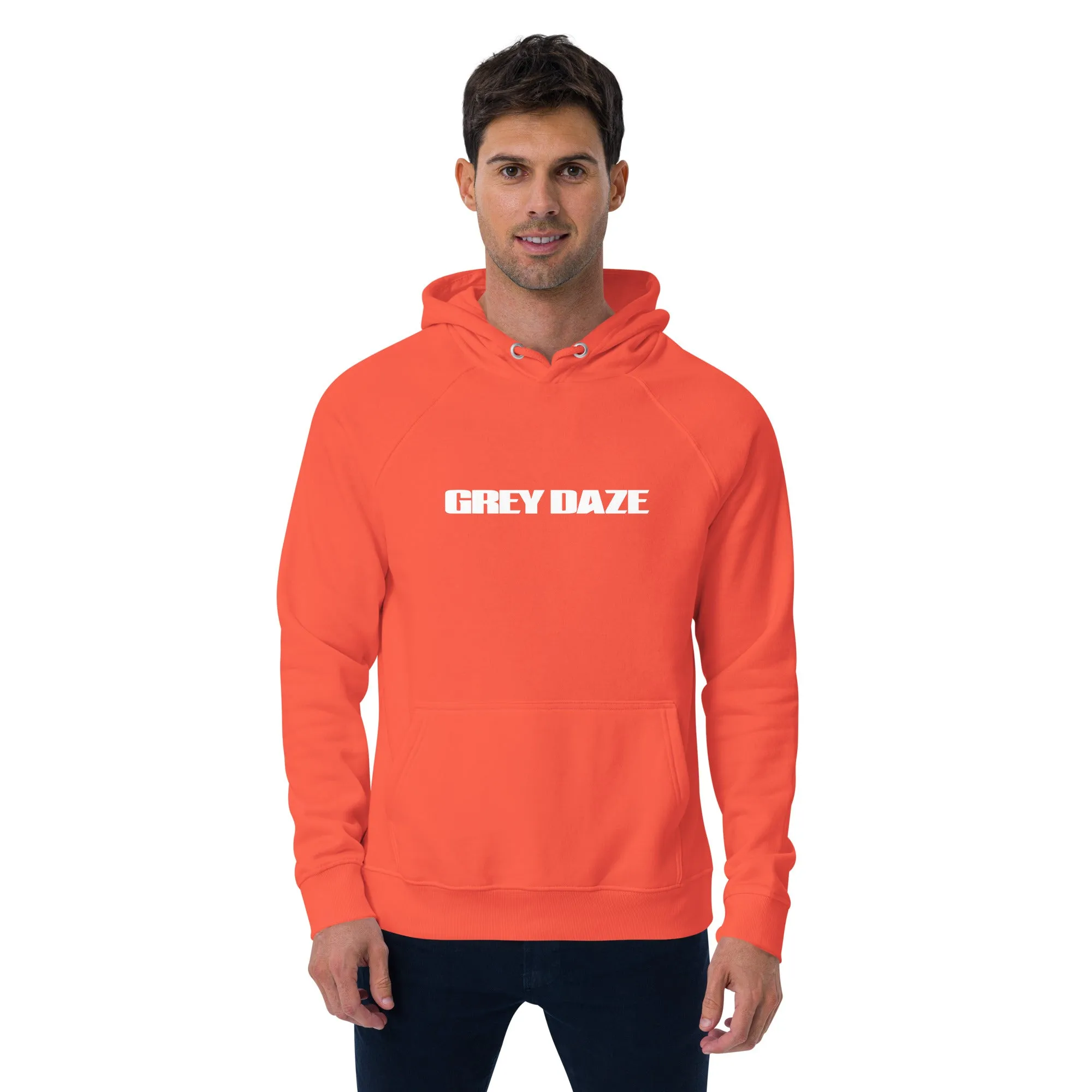 Grey Daze Logo Unisex eco raglan hoodie