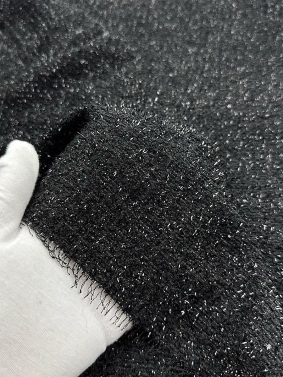 High-end heavyweight small fragrance fabric texture bright silk woven designer clothing jacket DIY handmade luggage fabric