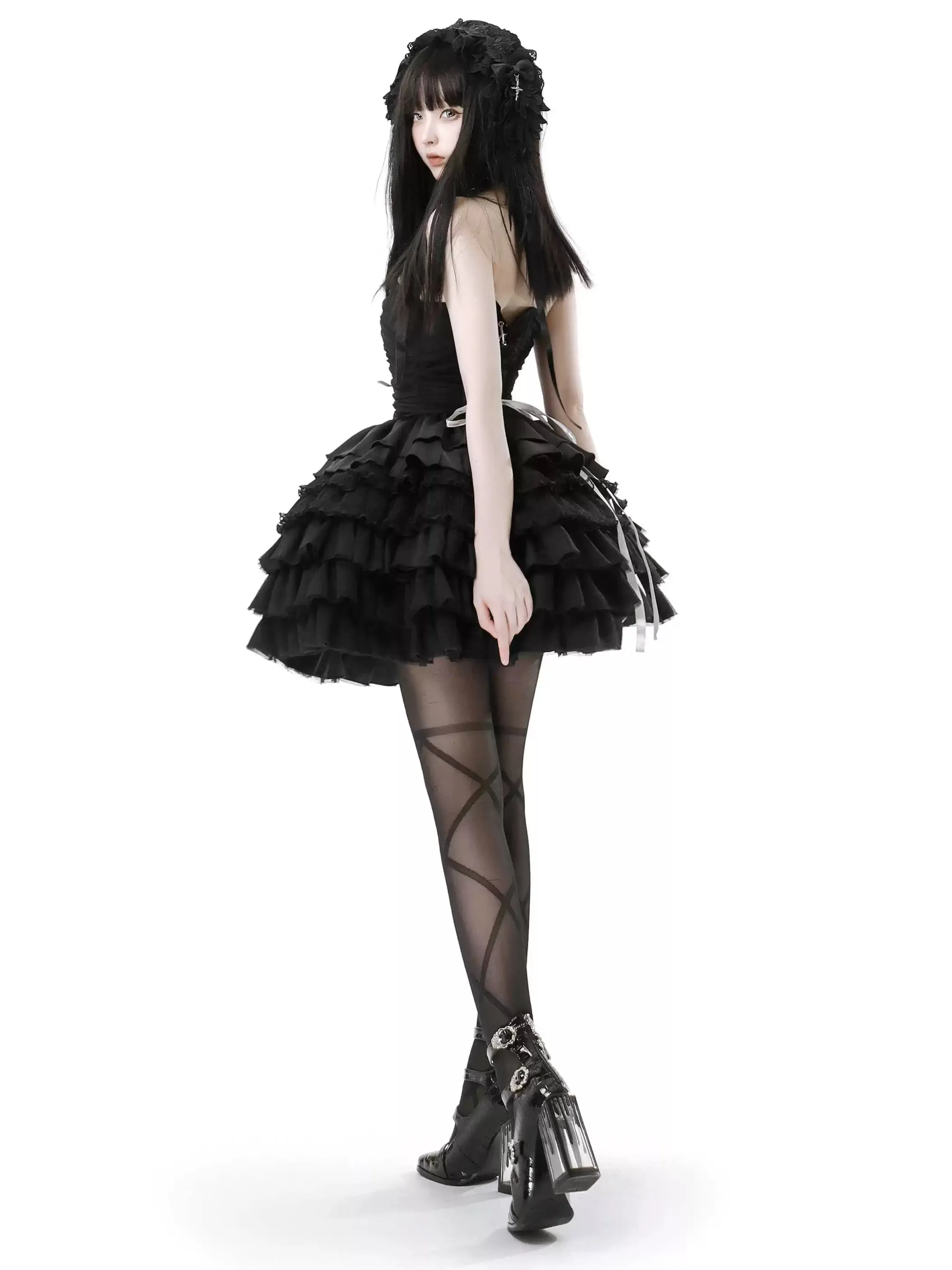 I know I’m your favorite princess cake style corset top dress set