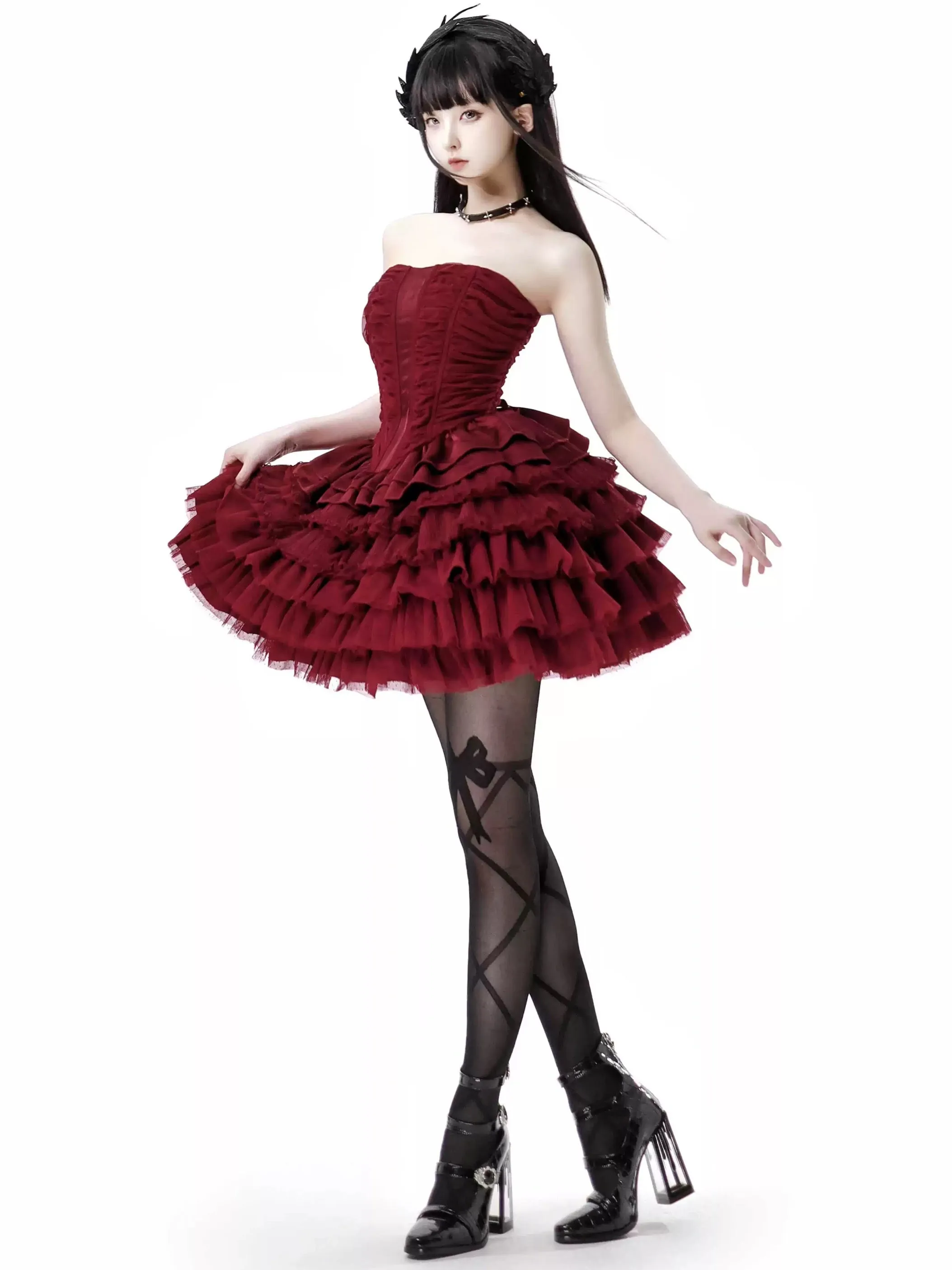 I know I’m your favorite princess cake style corset top dress set