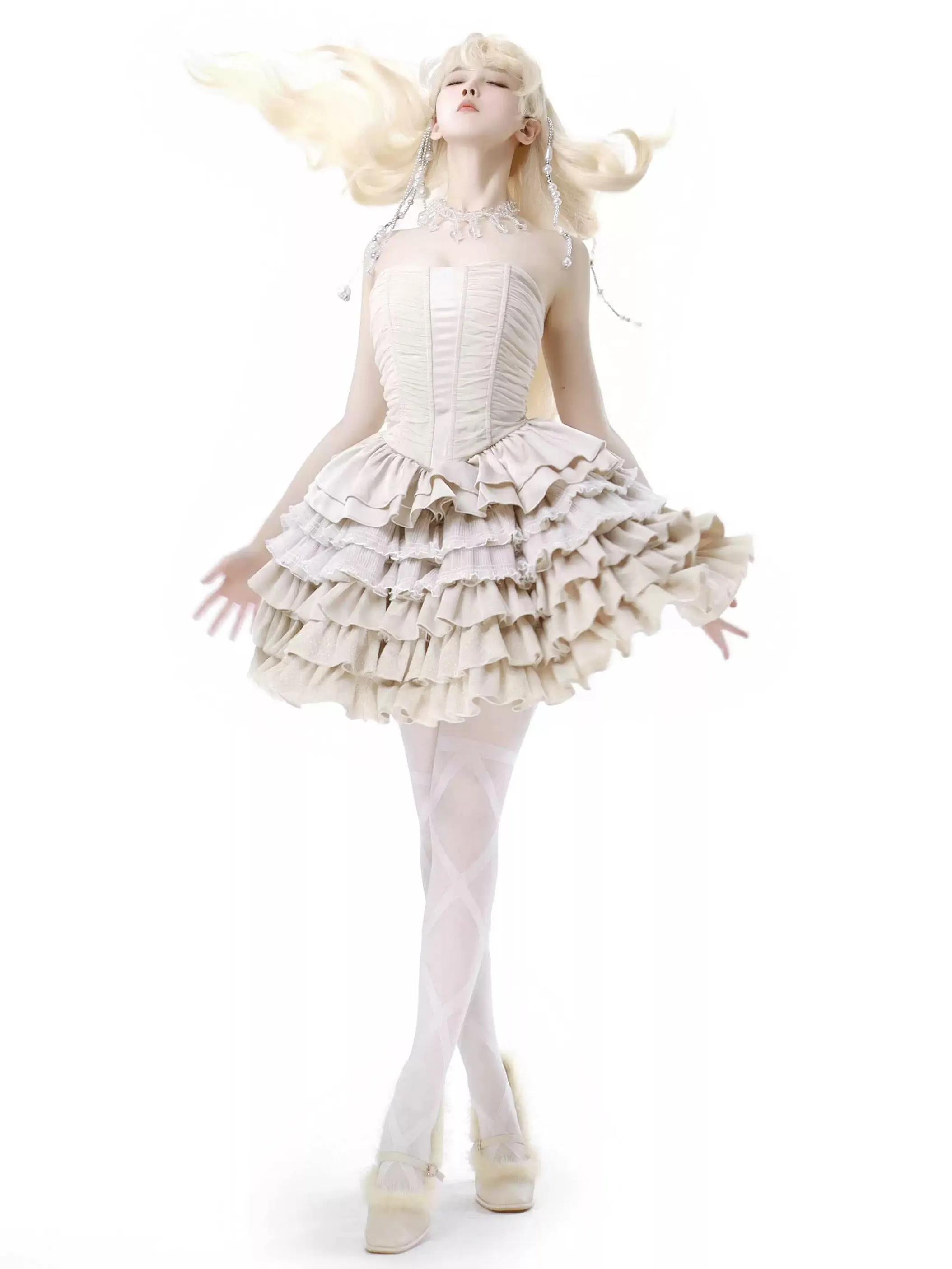 I know I’m your favorite princess cake style corset top dress set
